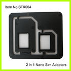 3FF - adaptador de la tarjeta del teléfono celular 2FF SIM, ABS plástico negro normal