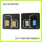 3FF - adaptador de la tarjeta del teléfono celular 2FF SIM, ABS plástico negro normal
