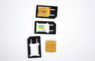 2013 nuevo plástico negro micro del adaptador 3FF de la tarjeta del estándar de diseño SIM mini