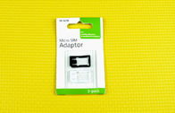 Adaptador de la tarjeta del ABS plástico negro SIM/nano micro al mini adaptador de SIM