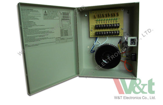 Fuente de alimentación del CCTV del canal de la CA 24V 4 amperio 96W 8 para las cámaras, control de acceso
