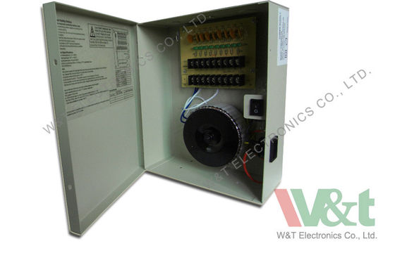 Fuente de alimentación del CCTV del canal de la CA 24V 4 amperio 96W 8 para las cámaras, control de acceso