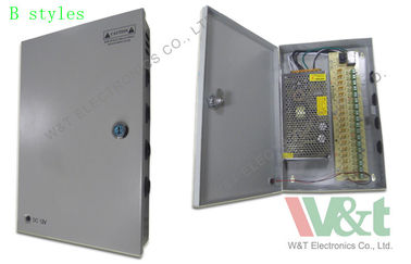 Impermeabilice 18 la fuente de alimentación del modo de la transferencia del CCTV del canal 30A 12V 100V - 240VAC