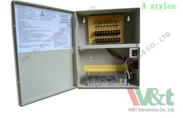 Impermeabilice la fuente de alimentación de 9 canales, fuente de corriente continua de 5A 12v Para las cámaras CCTV