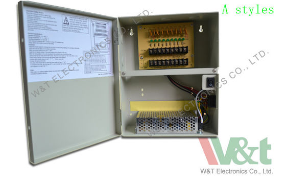 Caja de la fuente de alimentación de la cámara CCTV de 9 canales