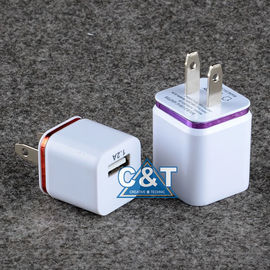 Cargador de la pared de Iphone 6 del hogar del 2-Tono del adaptador de corriente alterna del Usb del puerto dual 3.1A