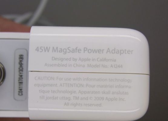 Cargador original del adaptador de corriente alterna 45W para los ordenadores portátiles MB283LL/A-00 de Apple 14.5v