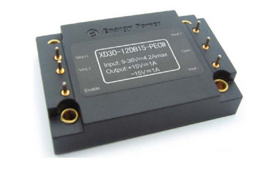 El convertidor 30W de la C.C. de la C.C. de la fuente de la potencia militar de la confiabilidad hizo salir 15 voltios XD30-12DB15-PECW