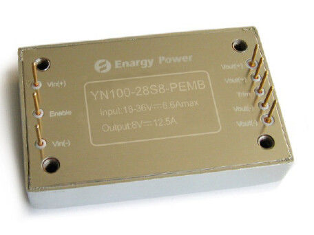 El convertidor cuarto de DC-DC del ladrillo de 100 vatios hizo salir 28V YN100-28S28-PEMB