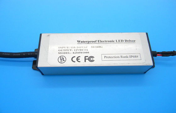 Conductor de la prenda impermeable de la fuente de corriente continua del cortocircuito 12V/IP68 LED para el tubo del LED