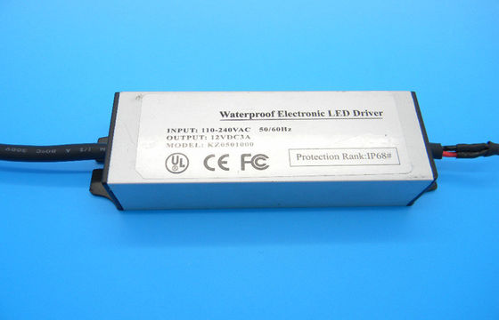 Conductor de la prenda impermeable de la fuente de corriente continua del cortocircuito 12V/IP68 LED para el tubo del LED