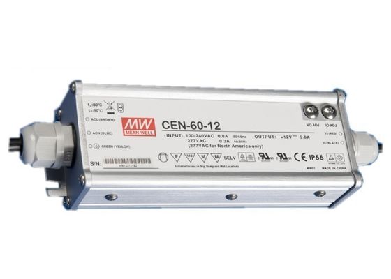 Al aire libre sin condensación actual de la prenda impermeable 60W del conductor de UL8750 LED