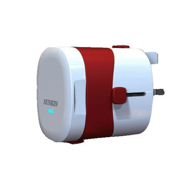 cargador de viaje USB doble universal MLP-M3 del blanco del adaptador de enchufe del viaje de 5v 2100mA Worldwild