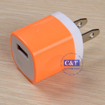 Hogar del viaje del USB enchufe del cargador de la pared del adaptador de 1,0 amperios para Iphone 6/6 5s más Samsung
