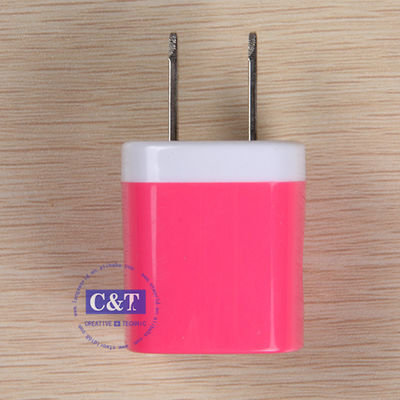 Hogar del viaje del USB enchufe del cargador de la pared del adaptador de 1,0 amperios para Iphone 6/6 5s más Samsung