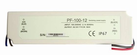 eficacia constante del conductor de voltio LED del voltaje 12 de 100W 50Hz con la protección contra sobrecarga