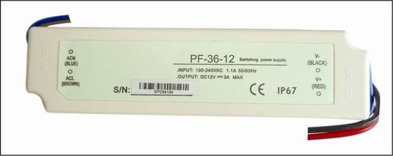 300 VAC de 3A 36W de gama completa del voltaje del conductor constante de la prenda impermeable LED para la cámara CCTV