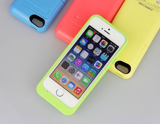 Cubierta externa del caso del cargador del banco del poder de la copia de seguridad de batería para el iPhone 5 2200mAh