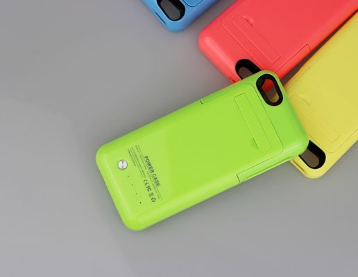 Cubierta externa del caso del cargador del banco del poder de la copia de seguridad de batería para el iPhone 5 2200mAh