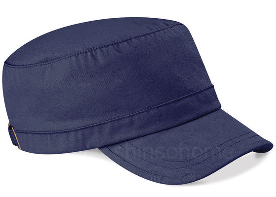 Azul en blanco del casquillo del ejército del algodón con la hebilla del metal, sombrero del ejército de los hombres 22 pulgadas