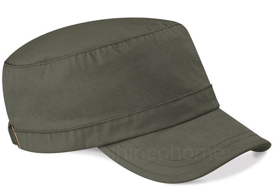 Azul en blanco del casquillo del ejército del algodón con la hebilla del metal, sombrero del ejército de los hombres 22 pulgadas