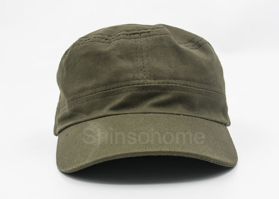 Hebilla militar 56 - 60 cm del metal del verde caqui del casquillo 100% del algodón unisex ajustable