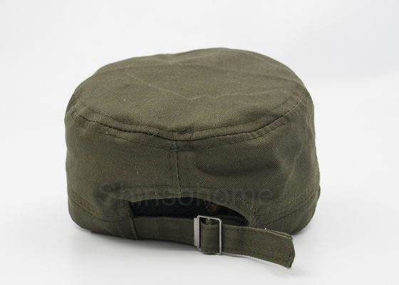 Hebilla militar 56 - 60 cm del metal del verde caqui del casquillo 100% del algodón unisex ajustable