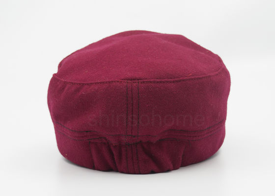 Algodón militar 100% para los adultos, parte posterior elástica del casquillo del algodón rojo apto de la flexión