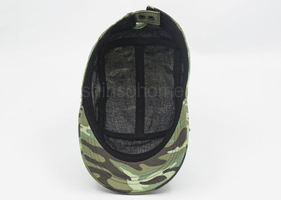 camuflaje militar del casquillo del algodón de 5/los 6 paneles con la sujeción rápida del metal
