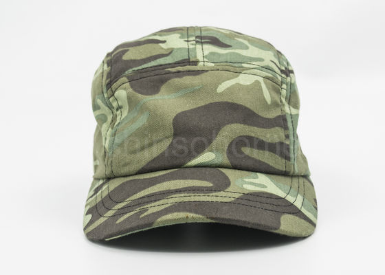 camuflaje militar del casquillo del algodón de 5/los 6 paneles con la sujeción rápida del metal