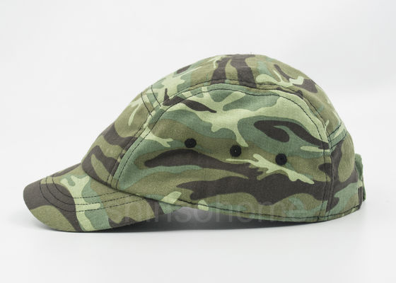 camuflaje militar del casquillo del algodón de 5/los 6 paneles con la sujeción rápida del metal