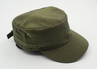 Casquillo militar Adjutable del verde caqui del algodón de la moda el 100% con la hebilla del metal