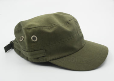 Casquillo militar Adjutable del verde caqui del algodón de la moda el 100% con la hebilla del metal