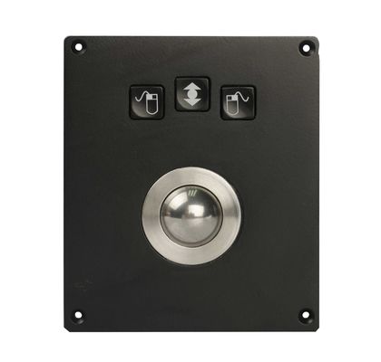 Trackball de los militares del negro 25m m a prueba de vandalismo con la resina fenólica roja Mechnical