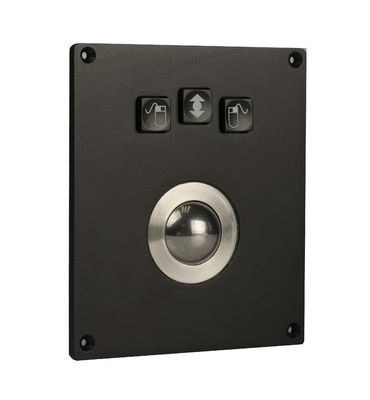 Trackball de los militares del negro 25m m a prueba de vandalismo con la resina fenólica roja Mechnical