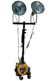 torre ligera diesel de 2*150w Mh Ip54 para la industria militar/del espacio aéreo/de la electricidad