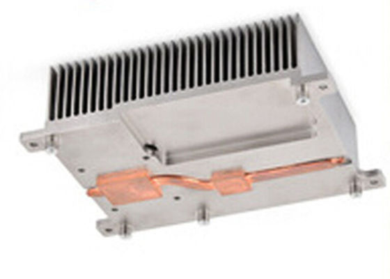 Disipador de calor de aluminio médico de la aleta del Pin del cobre con el tubo de calor 1pc