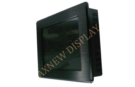 Alto montaje en la pared 15" de la definición bisel delantero industrial del monitor LCD IP65 del tacto del IR