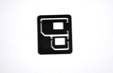 Adaptador normal de la tarjeta del teléfono celular SIM, ABS plástico 250pcs de Blcak en un Polybag